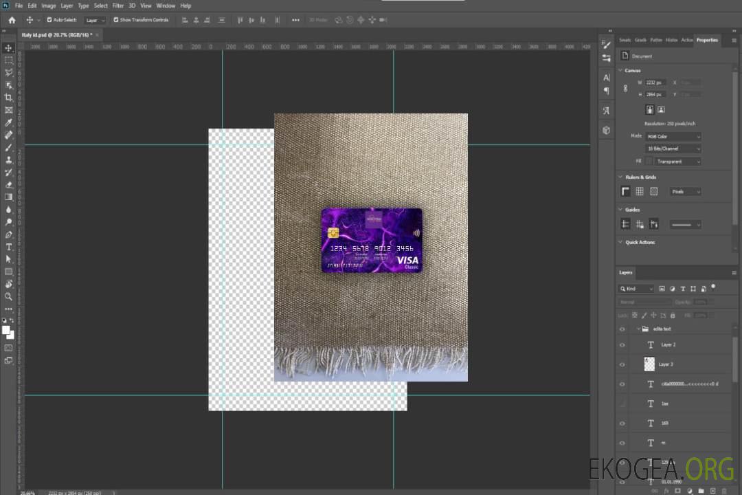 Laos Indochine Banque visa carte classique photolook recto template